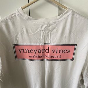 White & pink Vineyard Vines/ Martha’s Vineyard t-shirt
